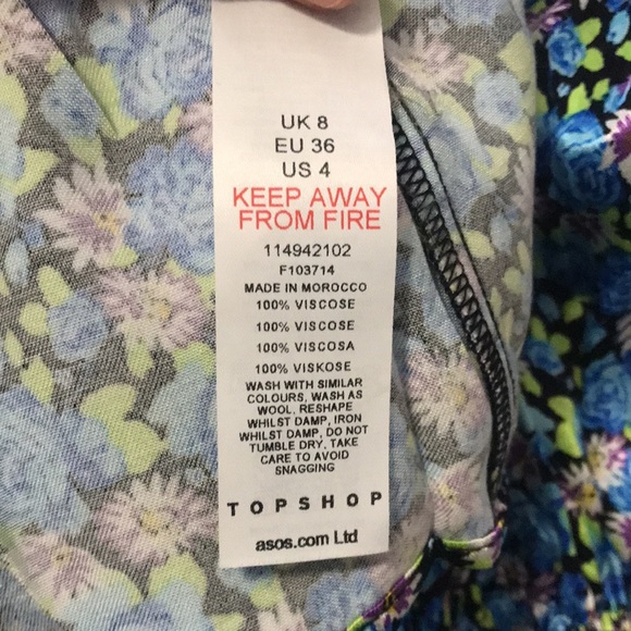 Topshop floral viscose blouse - Picture 8 of 8